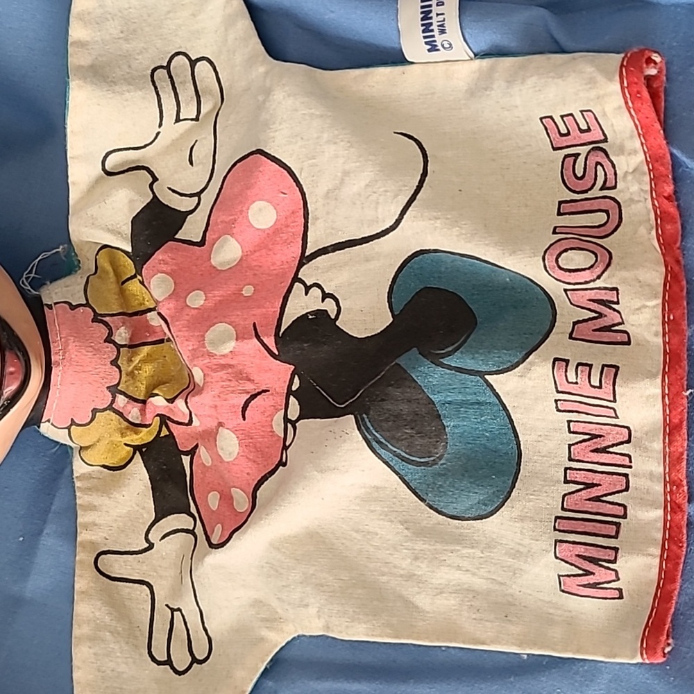 VINTAGE WALT DISNEY MINNIE MOUSE HAND PUPPETS CLOTH AND RUBBER - Picture 5 of 7